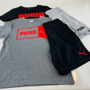 PUMA Boy 4 Piece Set Black & Grey